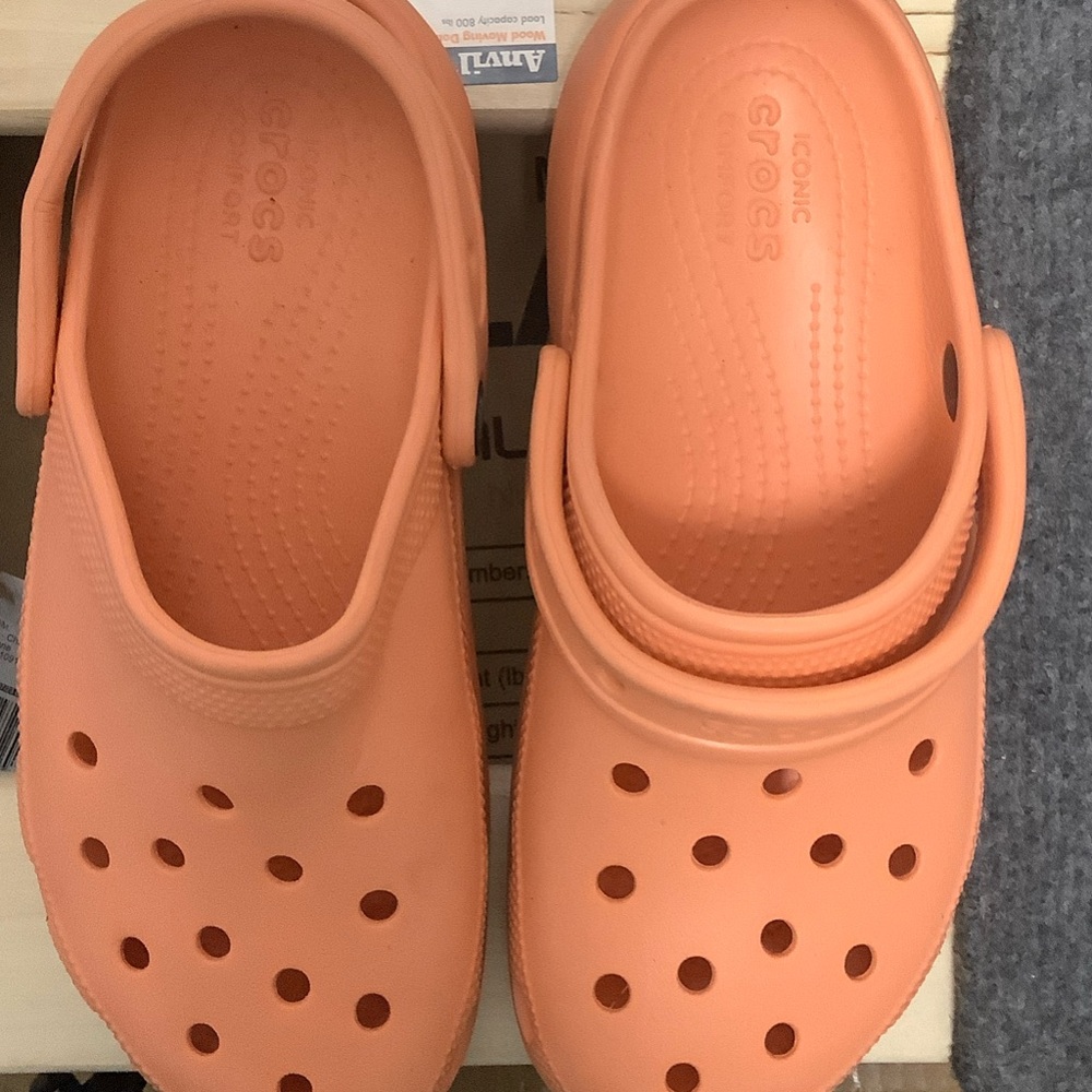 CROCS Kids Bright Orange Sandals